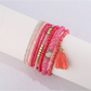 Lovra - Bohemian Layered Tassel Pendant Bracelet