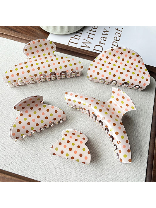 Beau - Modern Candy Polka Dot Claw Clip