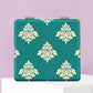 Mirroray - Decorative Flower Print Travel Vanity Mirror