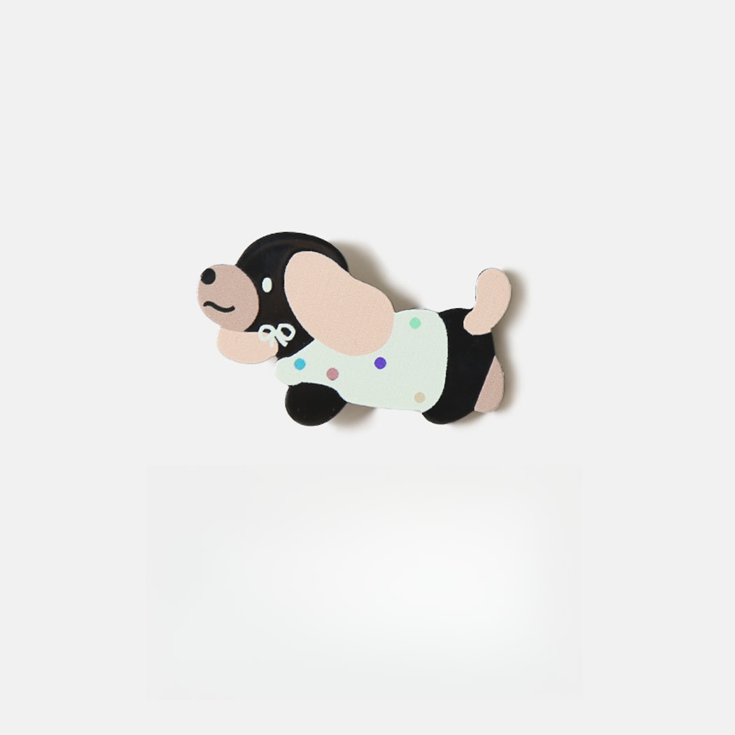 Beau - Cartoon Polka Dot Dog Side Hair Clip