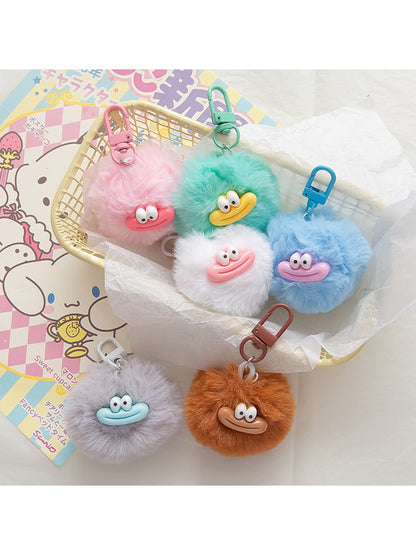 Keypus - Cute Sausage Mouth Pom Pom Keychain
