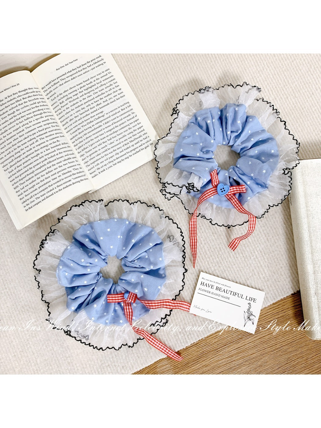 Gifty - Sweet Lace Bow Hair Ties