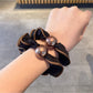 Gifty - Leopard Print Edging Hair Scrunchie