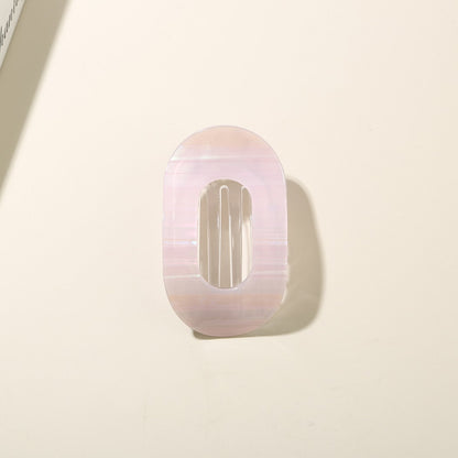 Beau - Oval Acetate Geometric Hair Clip