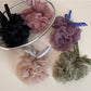 Gifty - Floral Ruffled Mesh Bow Scrunchie