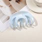 Beau - Glossy Marbled Pattern Hair Claw Clip