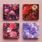Mirroray - Floral Print Foldable Tabletop Makeup Mirror