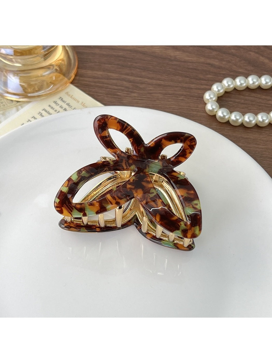 Beau - Sparkling Openwork Butterfly Hair Claw Clip