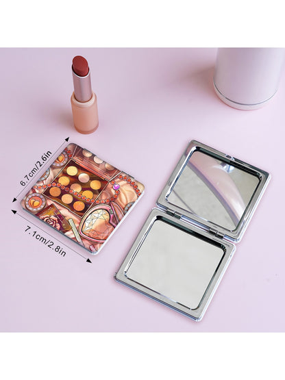 Mirroray - Cartoon Pattern Portable Folding Makeup Mirror