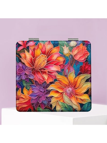 Mirroray - Lightweight Flower Pattern Makeup Mirror