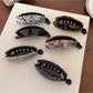 Beau - Glossy Marbled Acetate Banana Clip