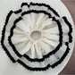 Gifty - Black Velvet-Trimmed Tulle Scrunchie