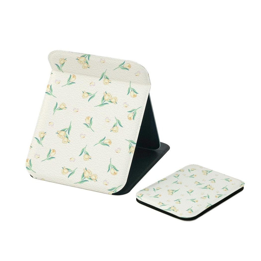 Mirroray - Floral Print Folding Desktop Makeup Mirror