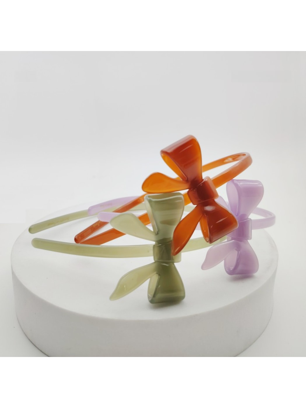 Gifty - Minimal Bow Accent Acetate Fiber Headband