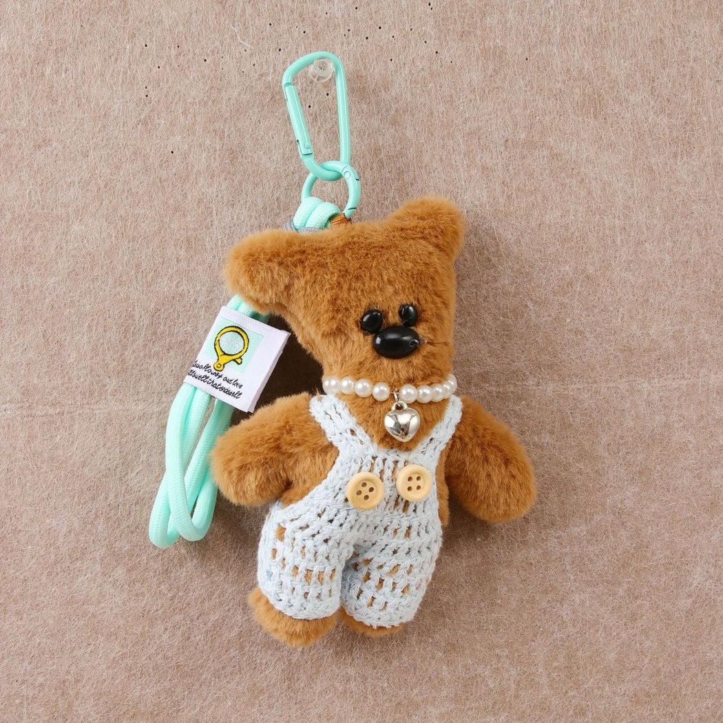 Keypus - Polyester Plush Bear Hanging Bag Charm Keychain