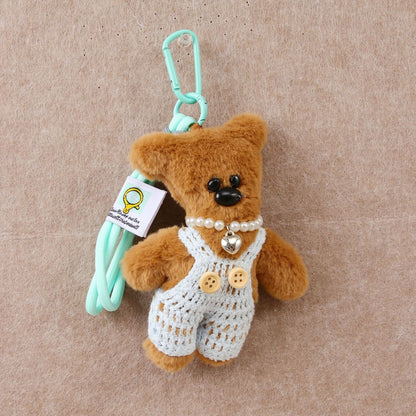 Keypus - Polyester Plush Bear Hanging Bag Charm Keychain