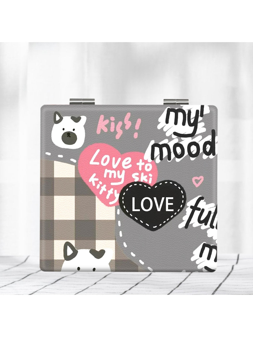 Mirroray - Y2K Print Folding Makeup Mirror