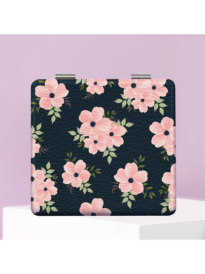 Mirroray - Floral Print Foldable Pocket Makeup Mirror
