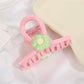 Beau - Retro Floral Bow Shape Hair Section Claw Clip