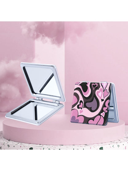 Mirroray - Y2K Cartoon Print Folding Makeup Mirror