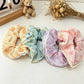 Gifty - Lace Trim Print Polyester Scrunchie