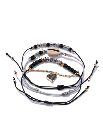 Lovra - Bohemian Beaded Alloy Strand Bracelet