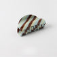 Beau - Retro Inspired Striped PVC Hair Claw Clip
