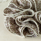 Gifty - Floral Trim Layered Ruffle Hair Scrunchie