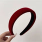 Gifty - Modern Minimalist Velvet Look Wide Headband