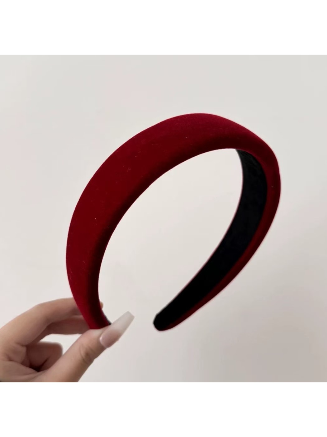 Gifty - Modern Minimalist Velvet Look Wide Headband