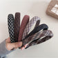 Gifty - Retro Elegant Plaid Hair Hoop