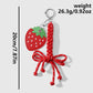 Keypus - Red Strawberry and Apple Charm Keychain