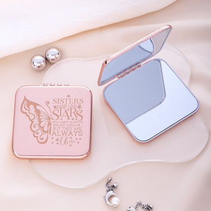 Mirroray - Square Folding Alloy Frame Makeup Mirror