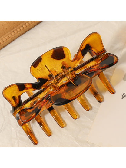 Beau - French Style Tortoiseshell Texture Claw Clip