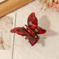 Beau - Vintage Leopard Print Butterfly Claw Clip
