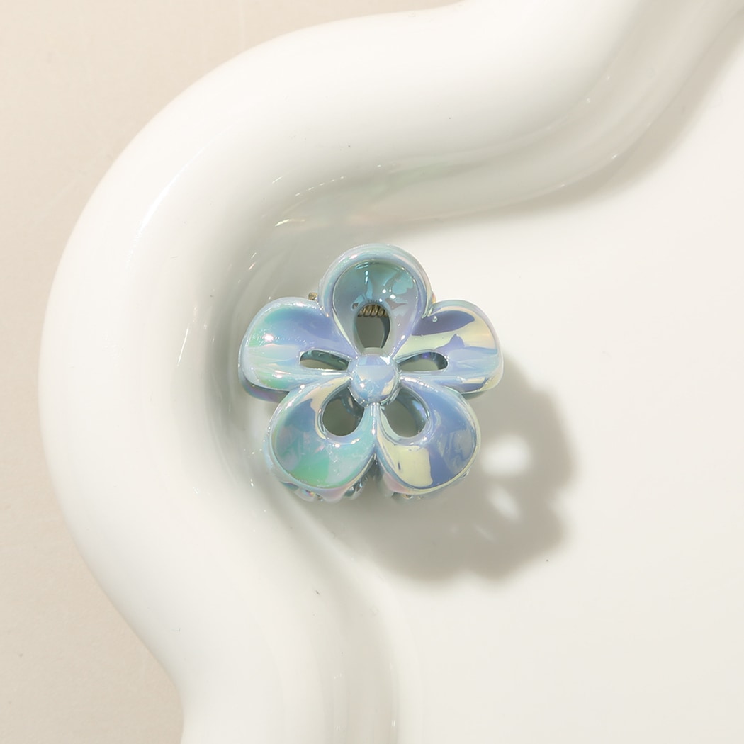 Beau - Iridescent Openwork Petal Flower Claw Clip