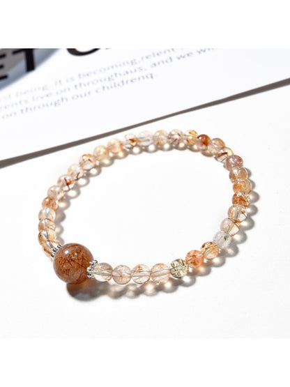 Lovra - Minimalist Color Blocked Crystal Beaded Bracelet