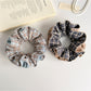 Gifty - High Elastic Plaid Fabric Scrunchie