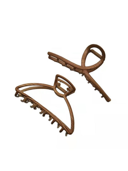 Beau - Cross Loop Alloy Geometric Hair Claw Clip