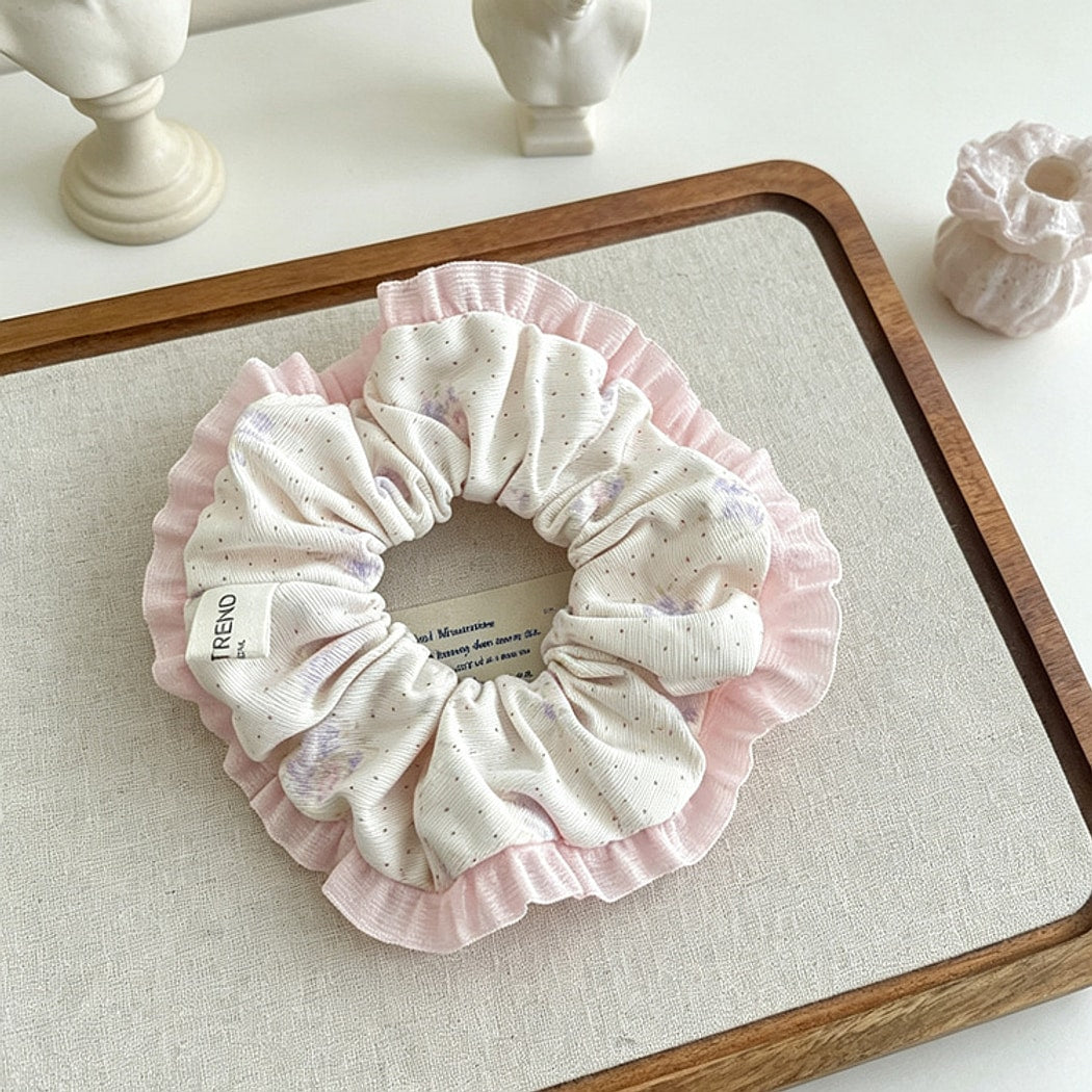 Gifty - Sweet Floral Bow Detail Scrunchie