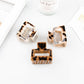 Beau - Leopard Print Openwork Square Claw Clip
