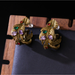 Earedge - Antique Style Leaf Detail Stud Earrings