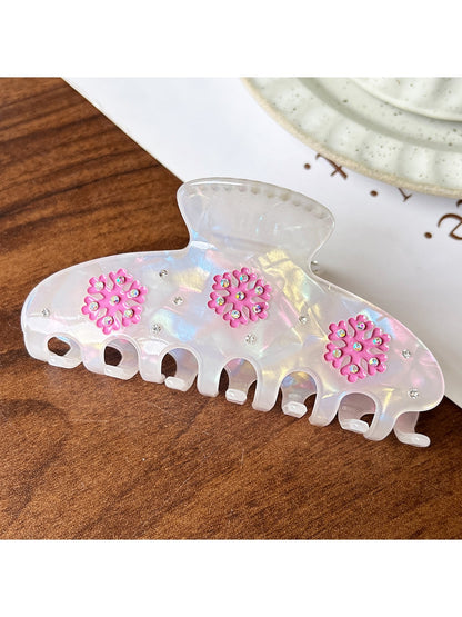 Beau - Decorative Acetate Floral Geometric Claw Clip