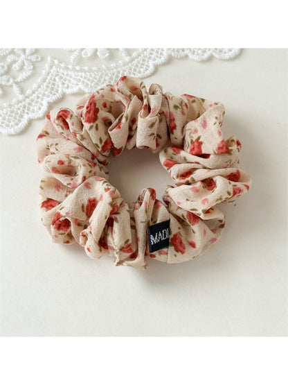 Gifty - Floral Print Fabric Hair Ties