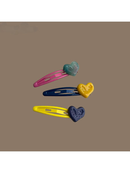 Beau - Sweet Heart Shape Side Hair Clip