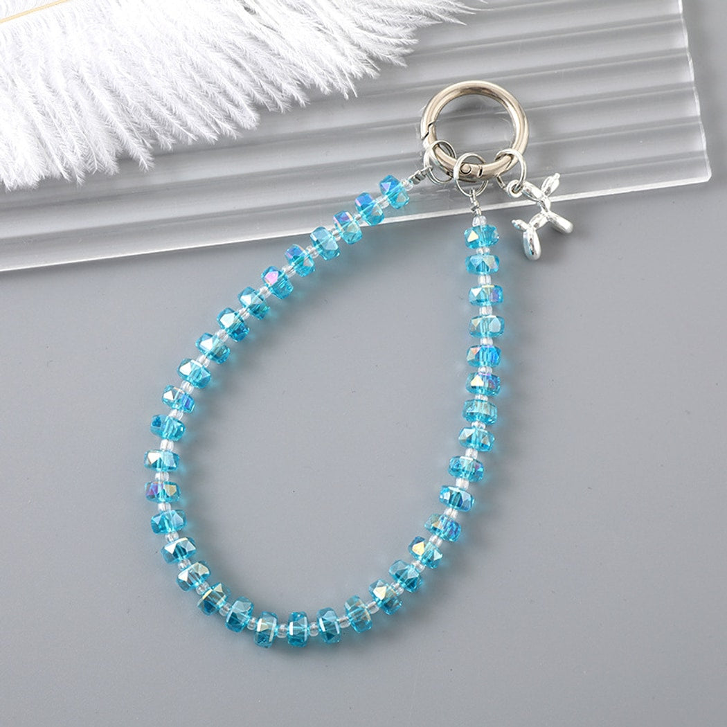 Keypus - Cute Balloon Dog Charm Beaded Chain Keychain