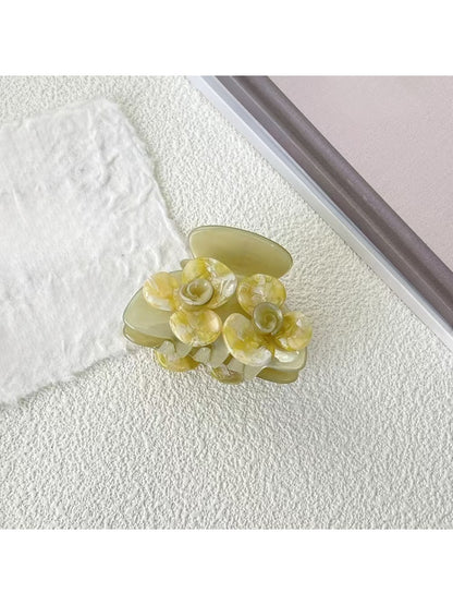 Beau - Fashionable Acetate Flower Pattern Hair Clip