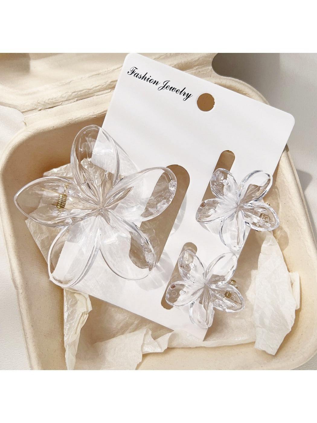 Beau - Frangipani Hair Clips Set