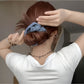 Gifty - Simple Ruffled Polyester Fabric Hair Scrunchie