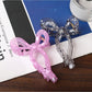 Side view of Beau sheer bow shape claw clip highlighting the clasp mechanism